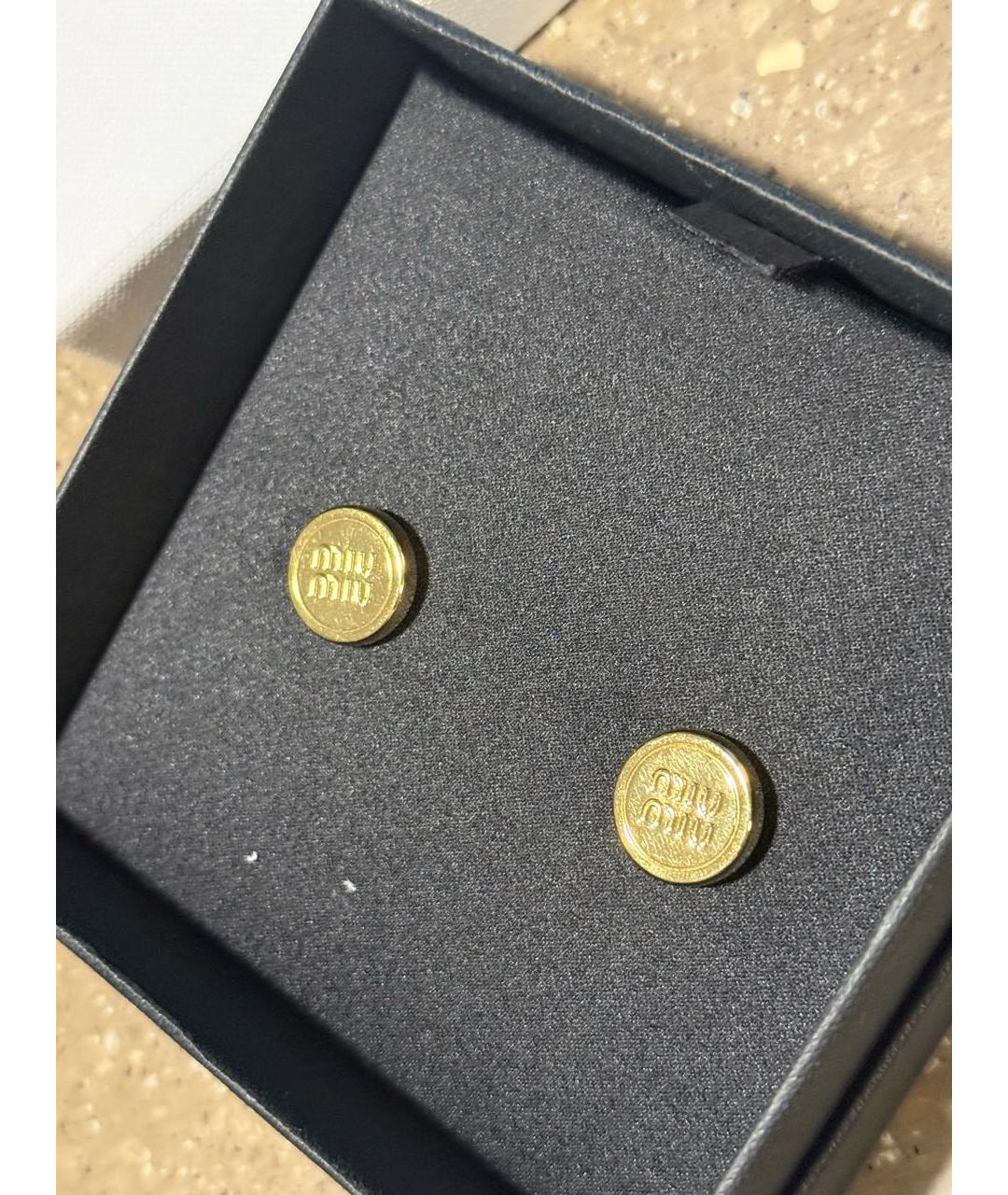 MIU MIU Золотые серьги, фото 3