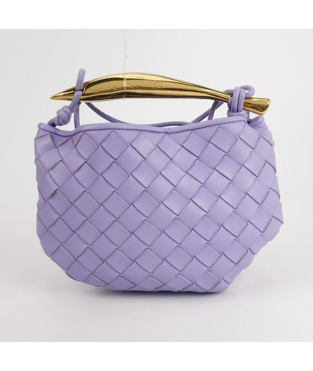 BOTTEGA VENETA Фиолетовая кожаная сумка через плечо, фото 4