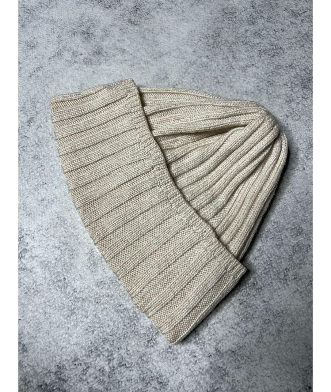 WEEKEND MAX MARA Белая шерстяная шапка, фото 2