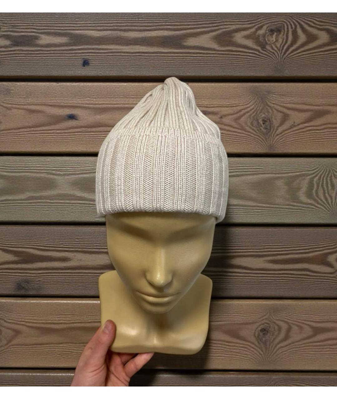 WEEKEND MAX MARA Белая шерстяная шапка, фото 4