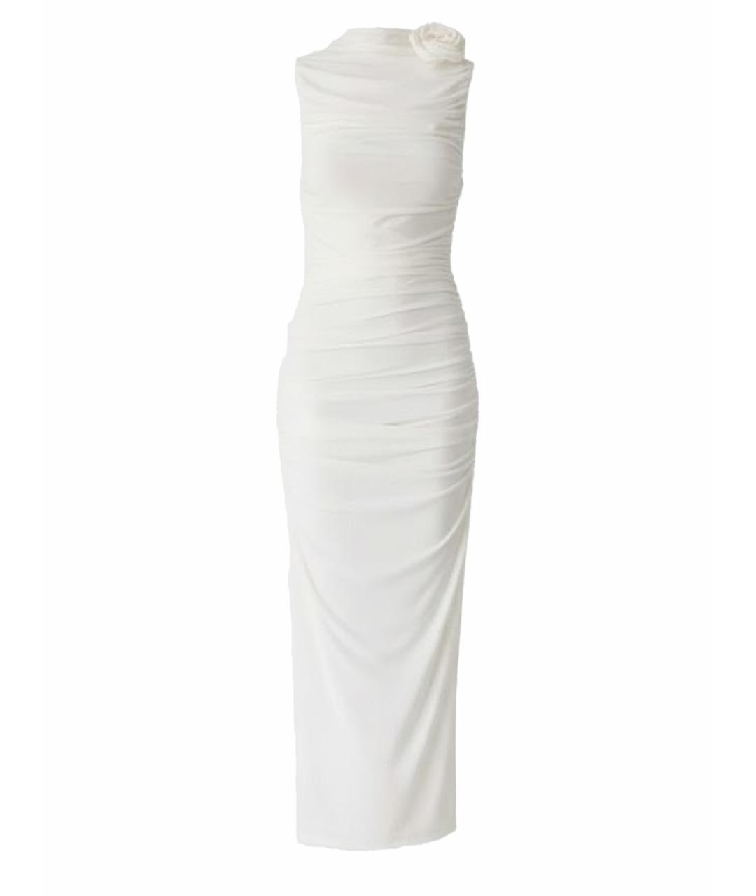 MISHA COLLECTION Белое полиэстеровое вечернее платье, фото 1