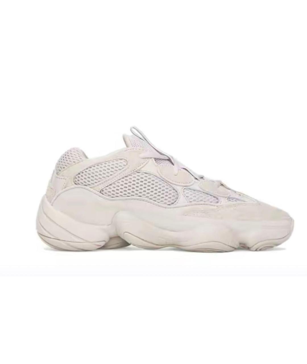 ADIDAS YEEZY Бежевые замшевые низкие кроссовки / кеды, фото 2