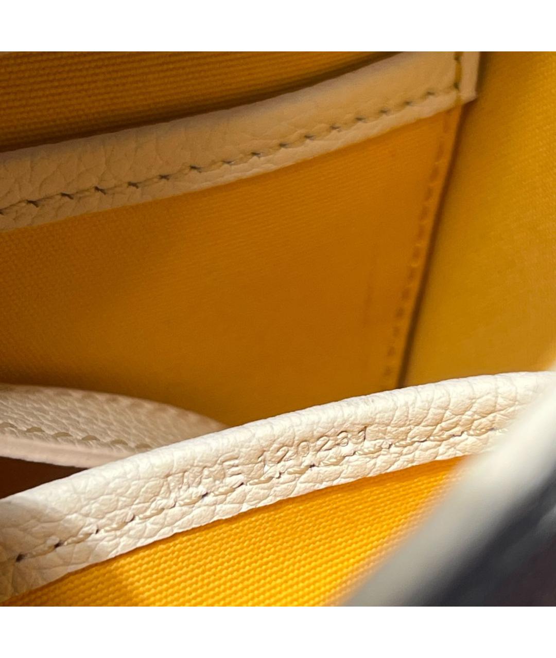 GOYARD Белая кожаная сумка через плечо, фото 6