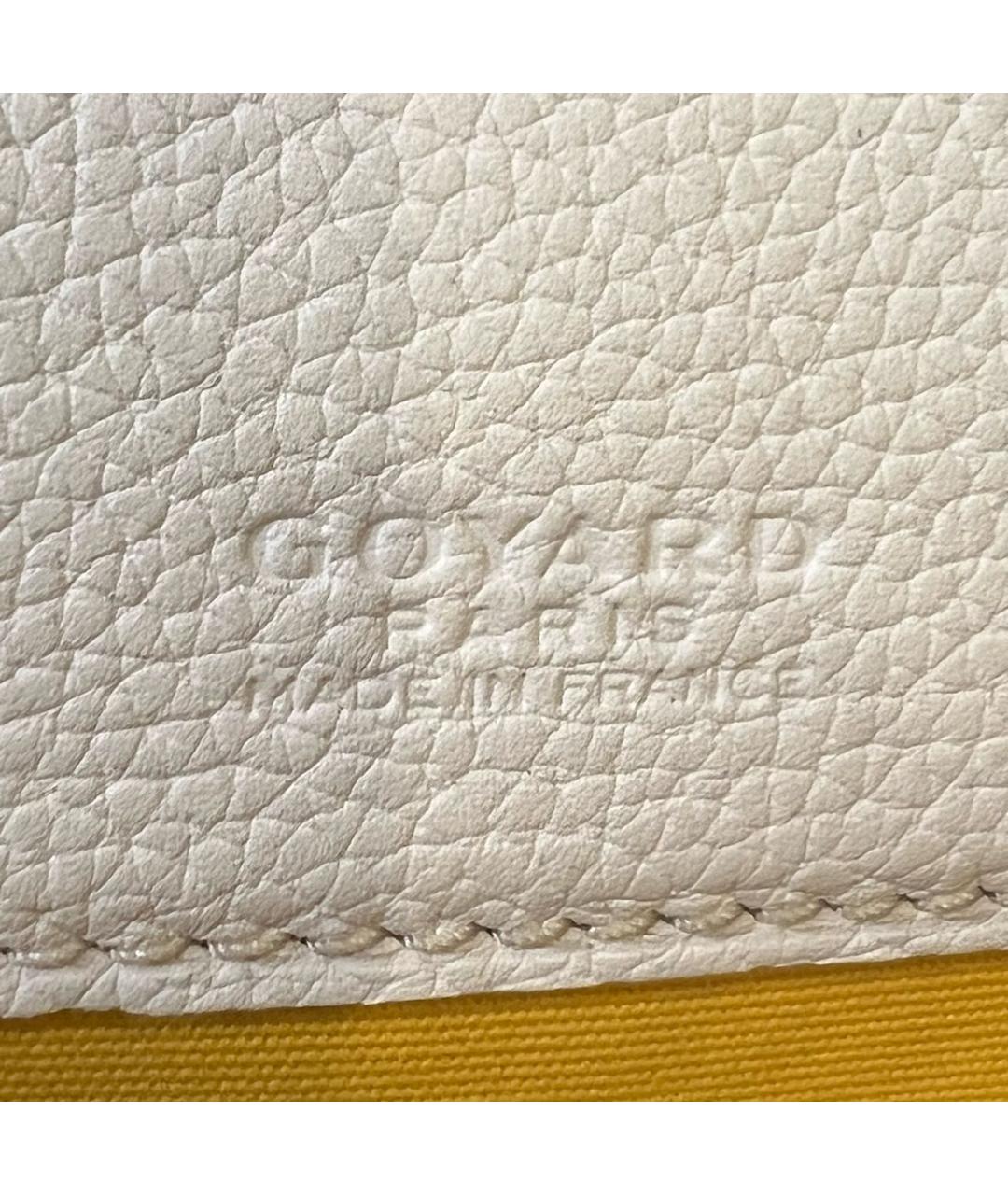 GOYARD Белая кожаная сумка через плечо, фото 8
