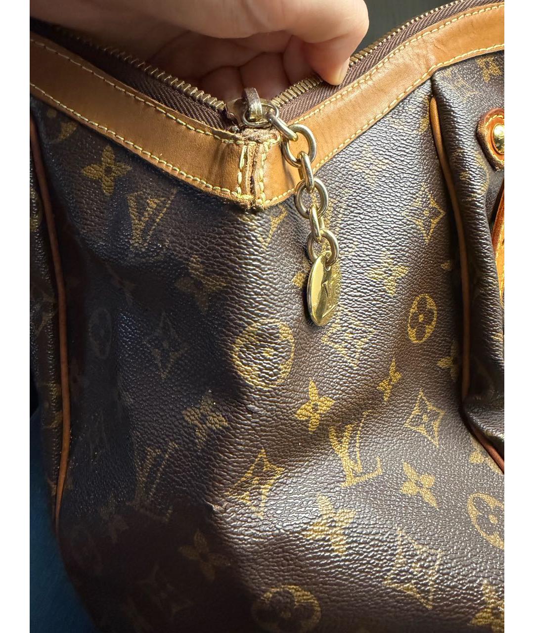 LOUIS VUITTON Коричневая сумка с короткими ручками, фото 8