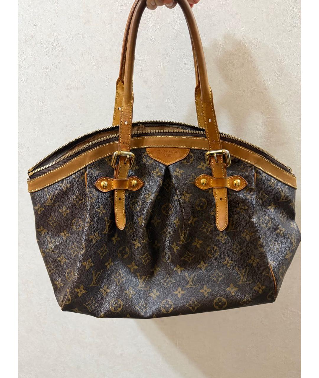 LOUIS VUITTON Коричневая сумка с короткими ручками, фото 9