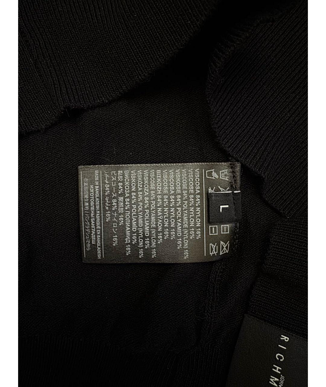 JOHN RICHMOND Черный вискозный джемпер / свитер, фото 5