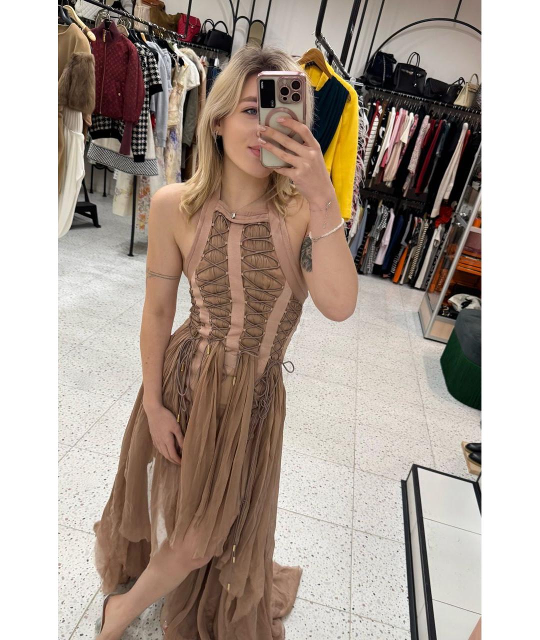 DSQUARED2 Розовое вечернее платье, фото 7