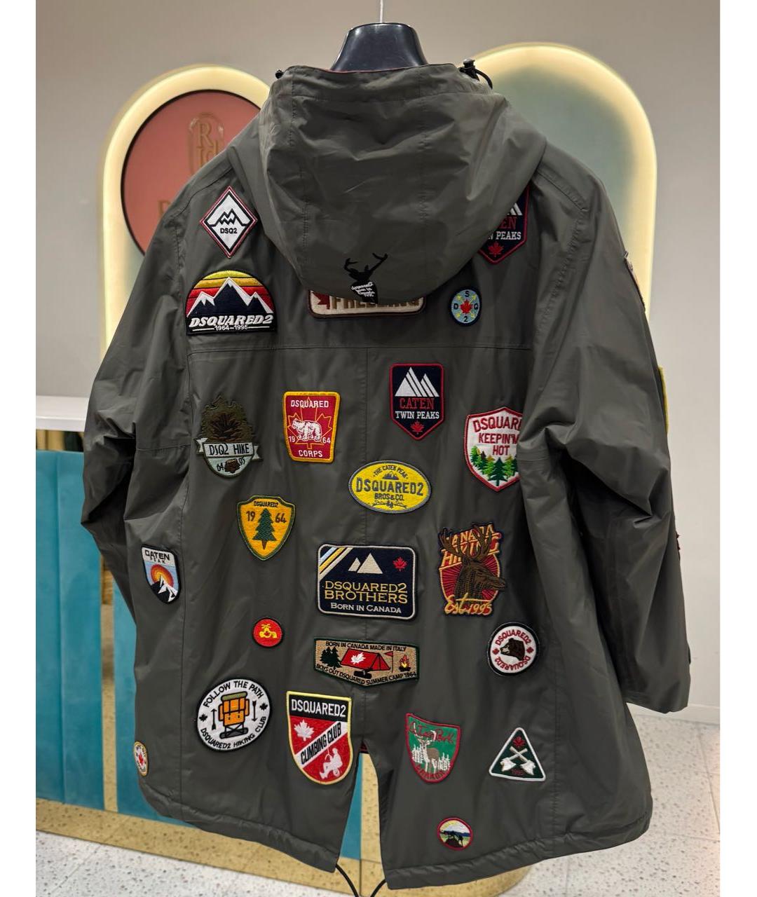 DSQUARED2 Хаки куртка, фото 2