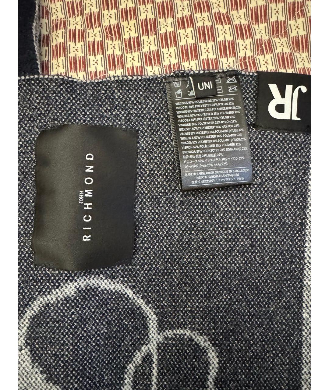JOHN RICHMOND Черный шарф, фото 3
