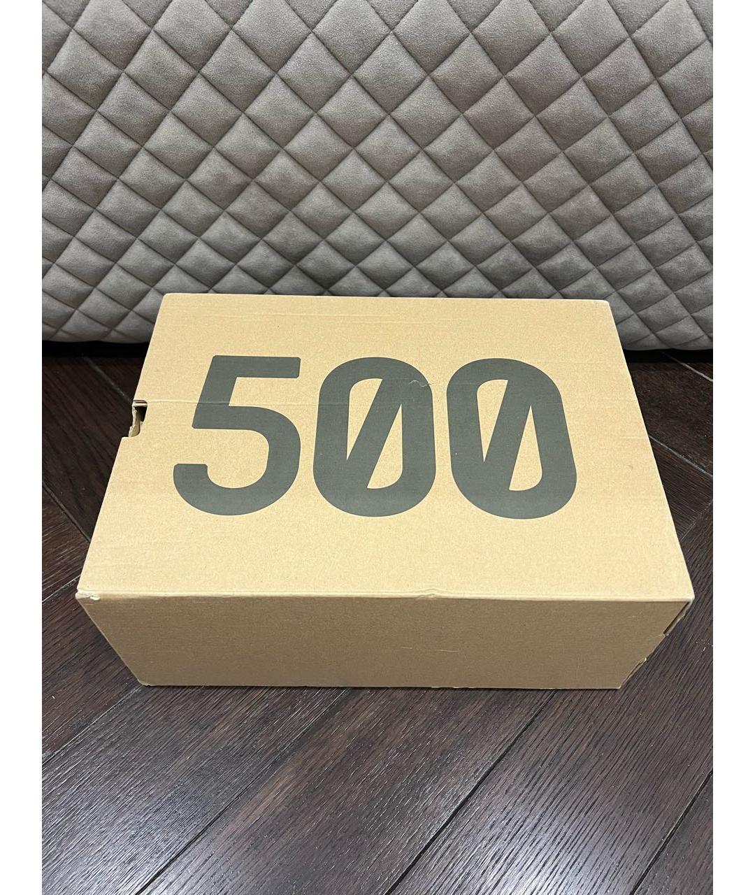 ADIDAS YEEZY Бежевые замшевые низкие кроссовки / кеды, фото 7