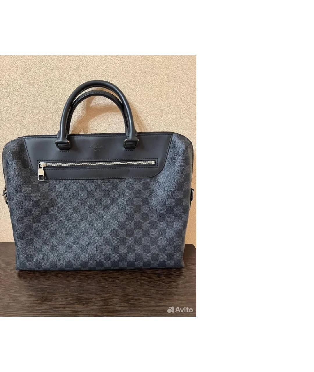 LOUIS VUITTON Серый портфель, фото 10