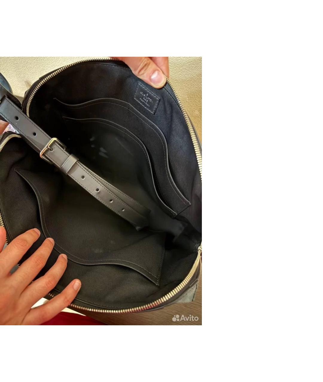 LOUIS VUITTON Серый портфель, фото 2