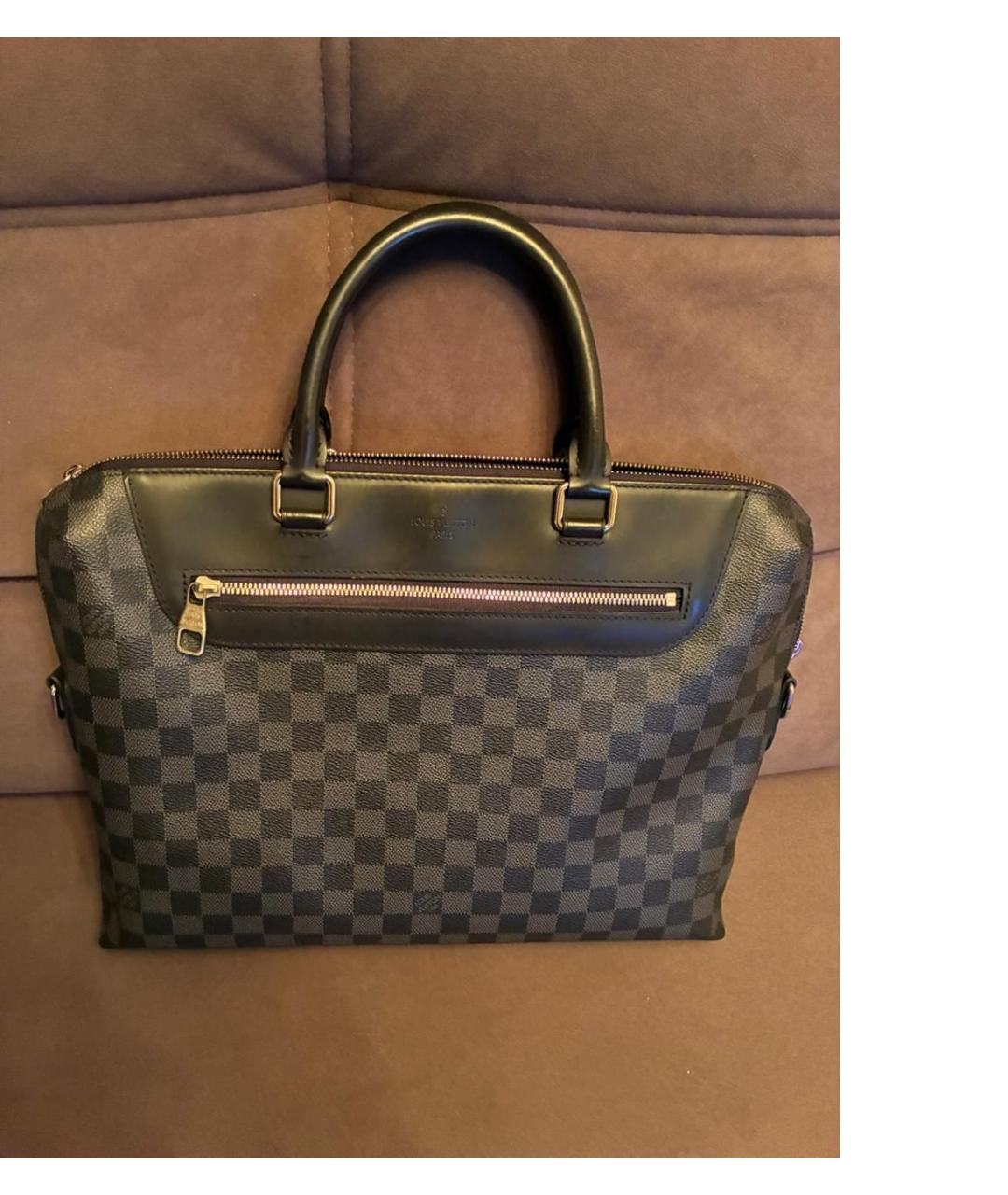 LOUIS VUITTON Серый портфель, фото 3