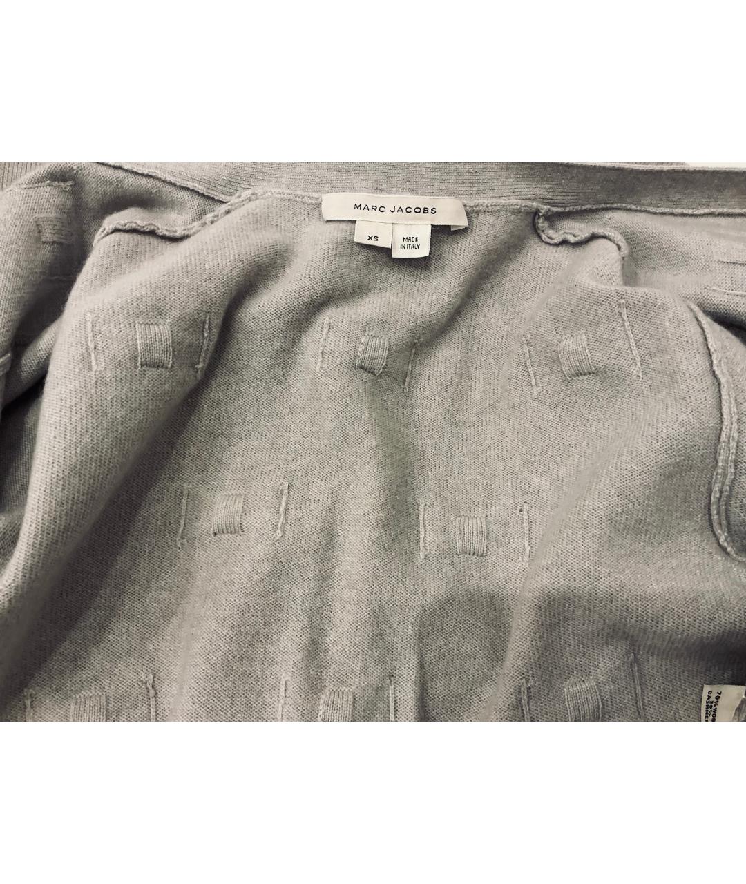 MARC JACOBS Серый шерстяной кардиган, фото 4