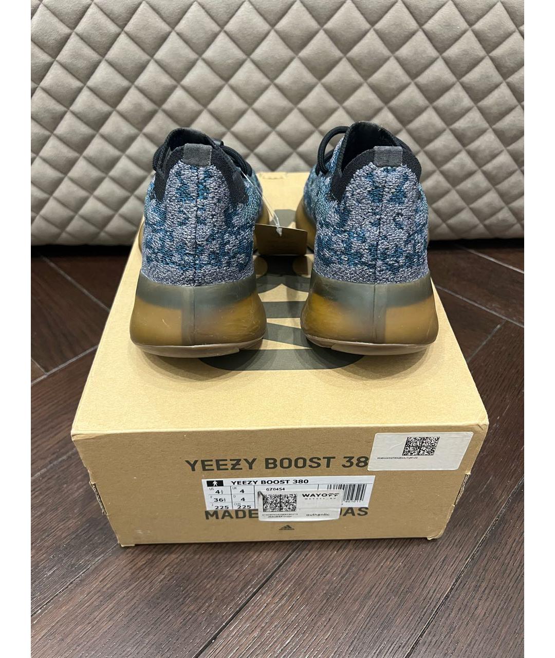 ADIDAS YEEZY Темно-синие кеды, фото 3