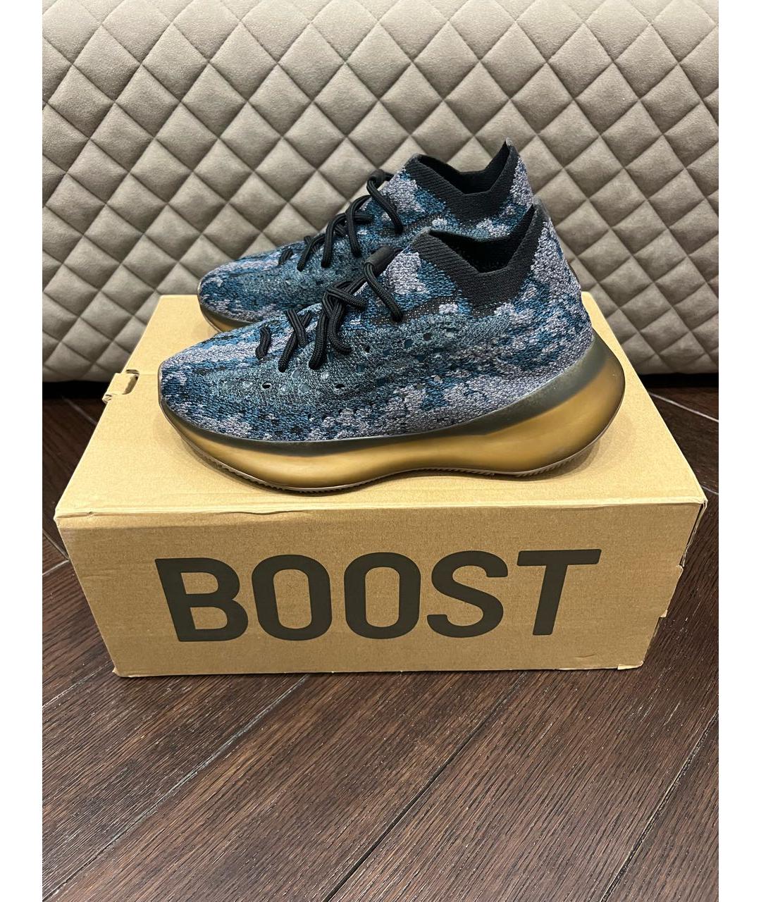 ADIDAS YEEZY Темно-синие кеды, фото 8