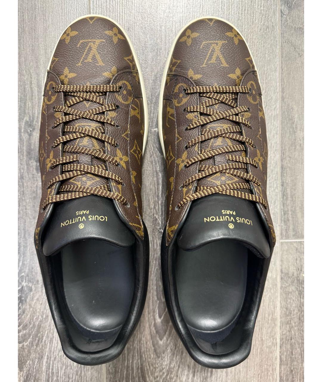 LOUIS VUITTON Коричневые низкие кроссовки / кеды, фото 4