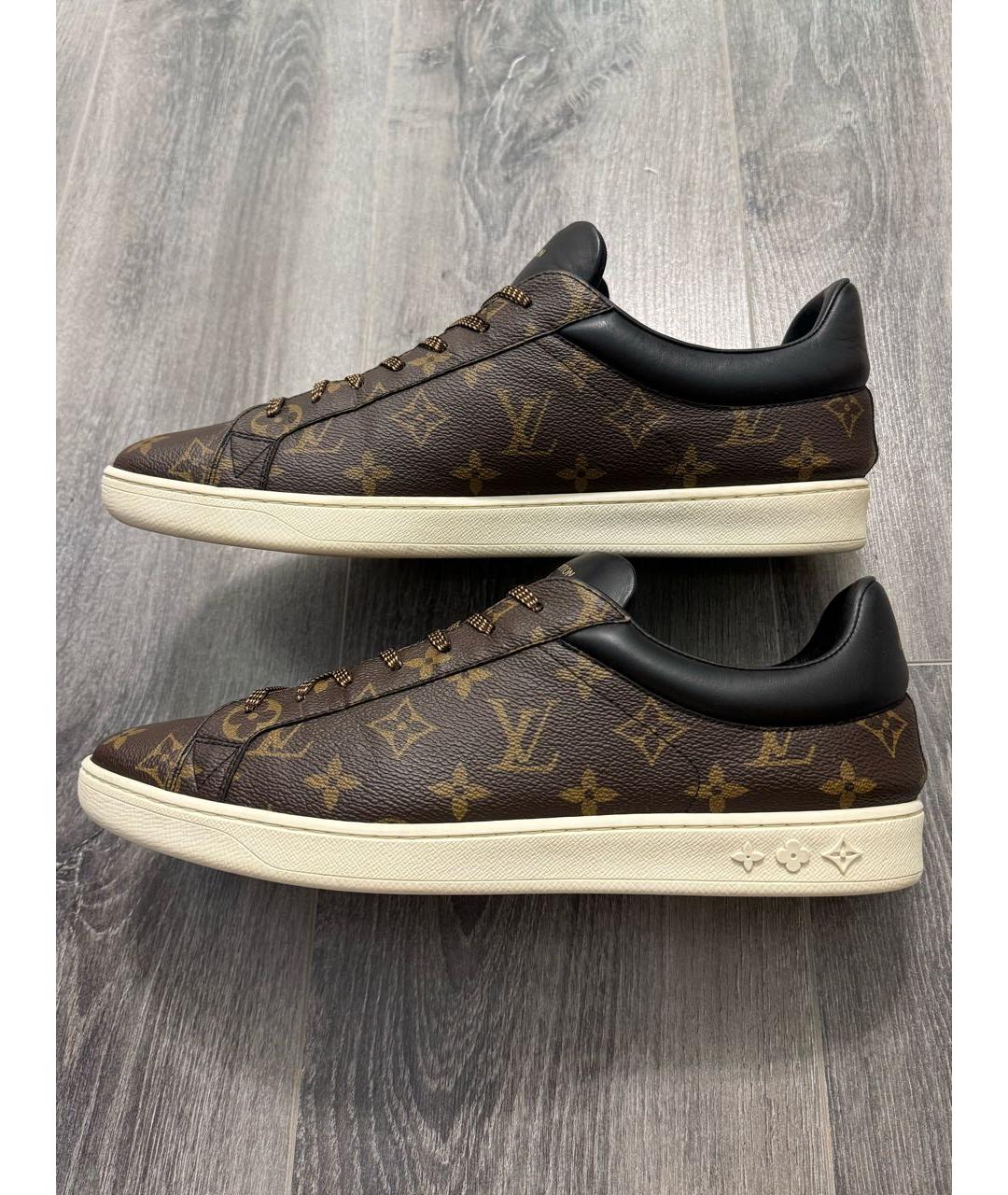 LOUIS VUITTON Коричневые низкие кроссовки / кеды, фото 9