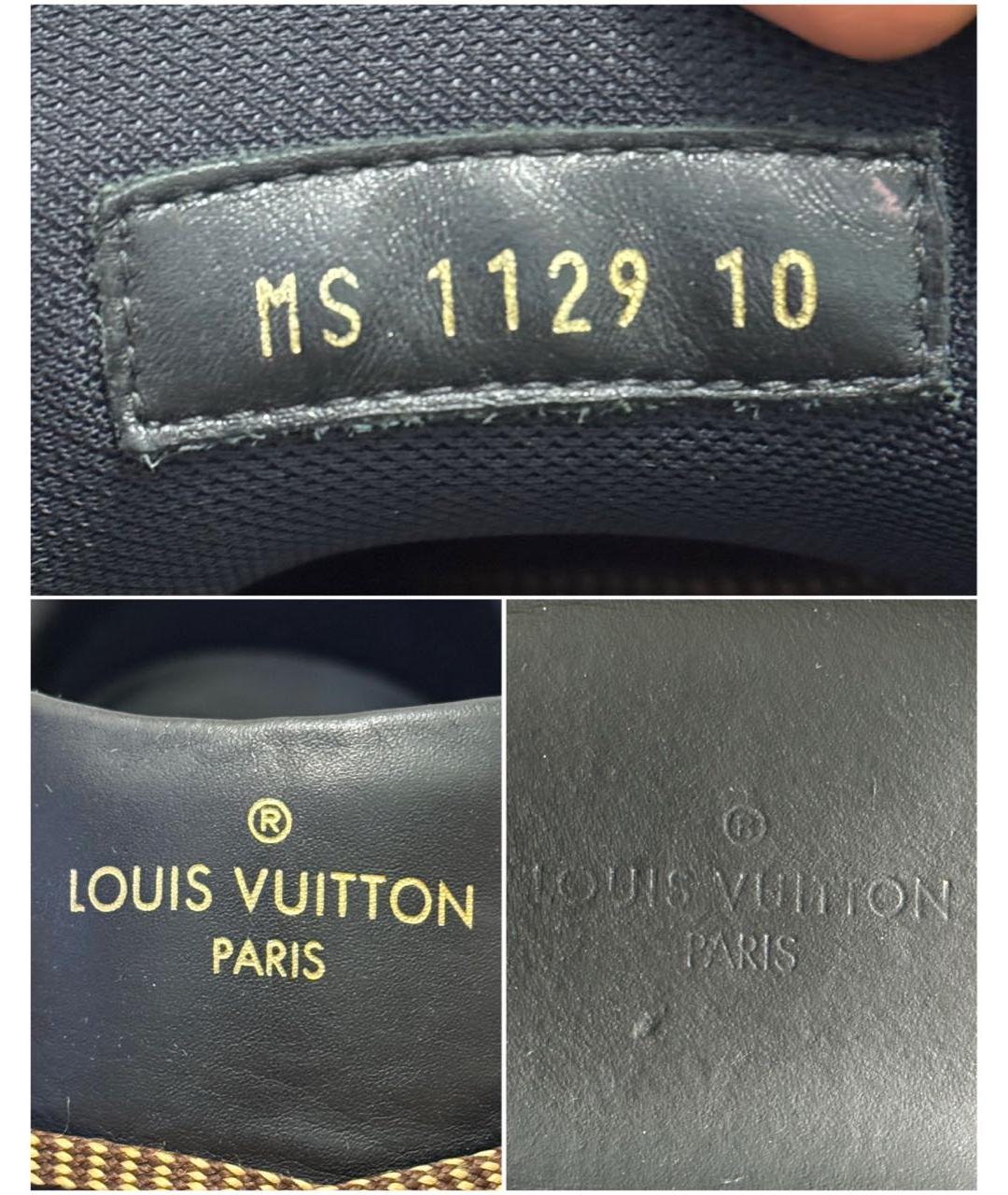 LOUIS VUITTON Коричневые низкие кроссовки / кеды, фото 8