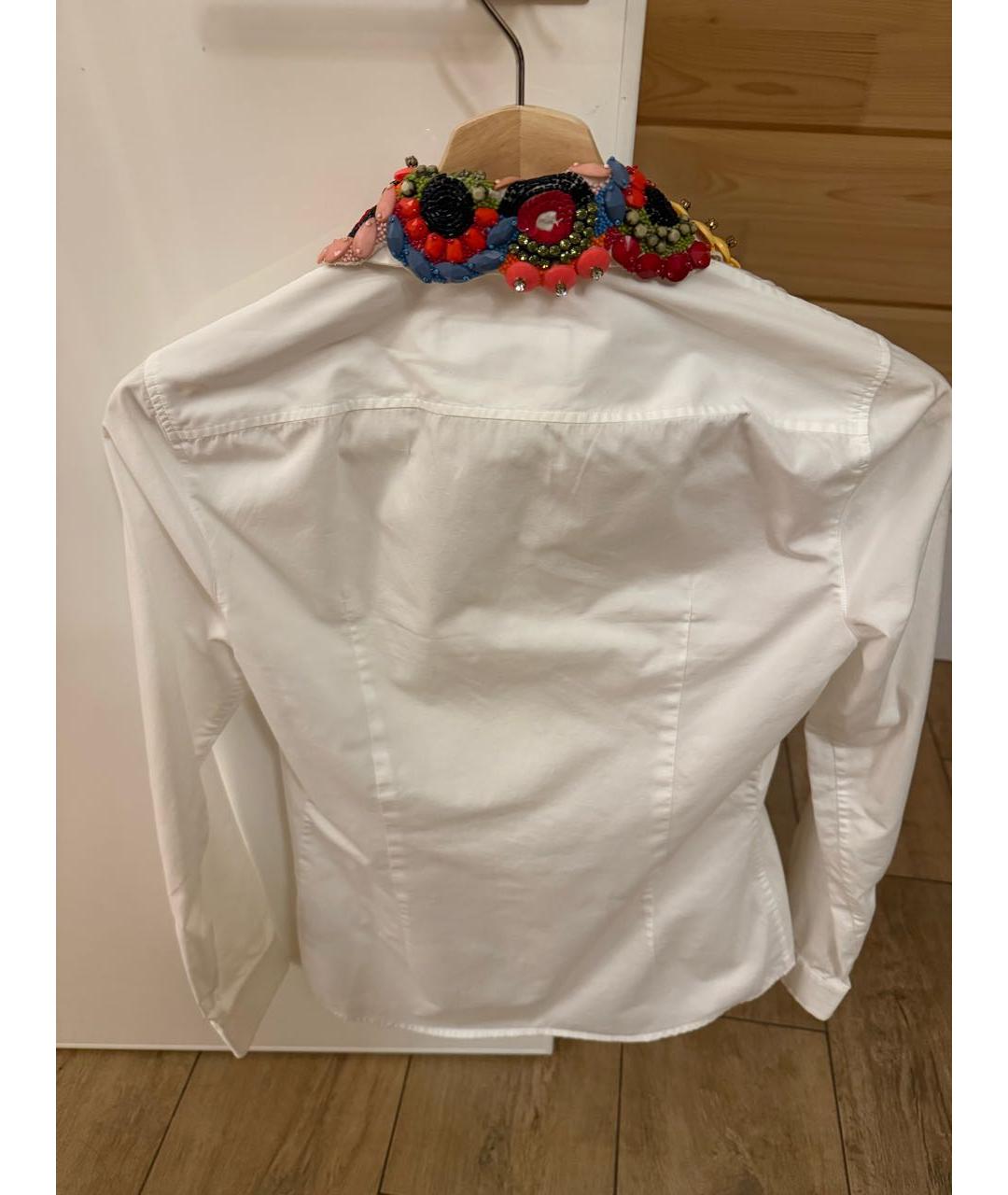 DSQUARED2 Белая хлопковая рубашка, фото 2