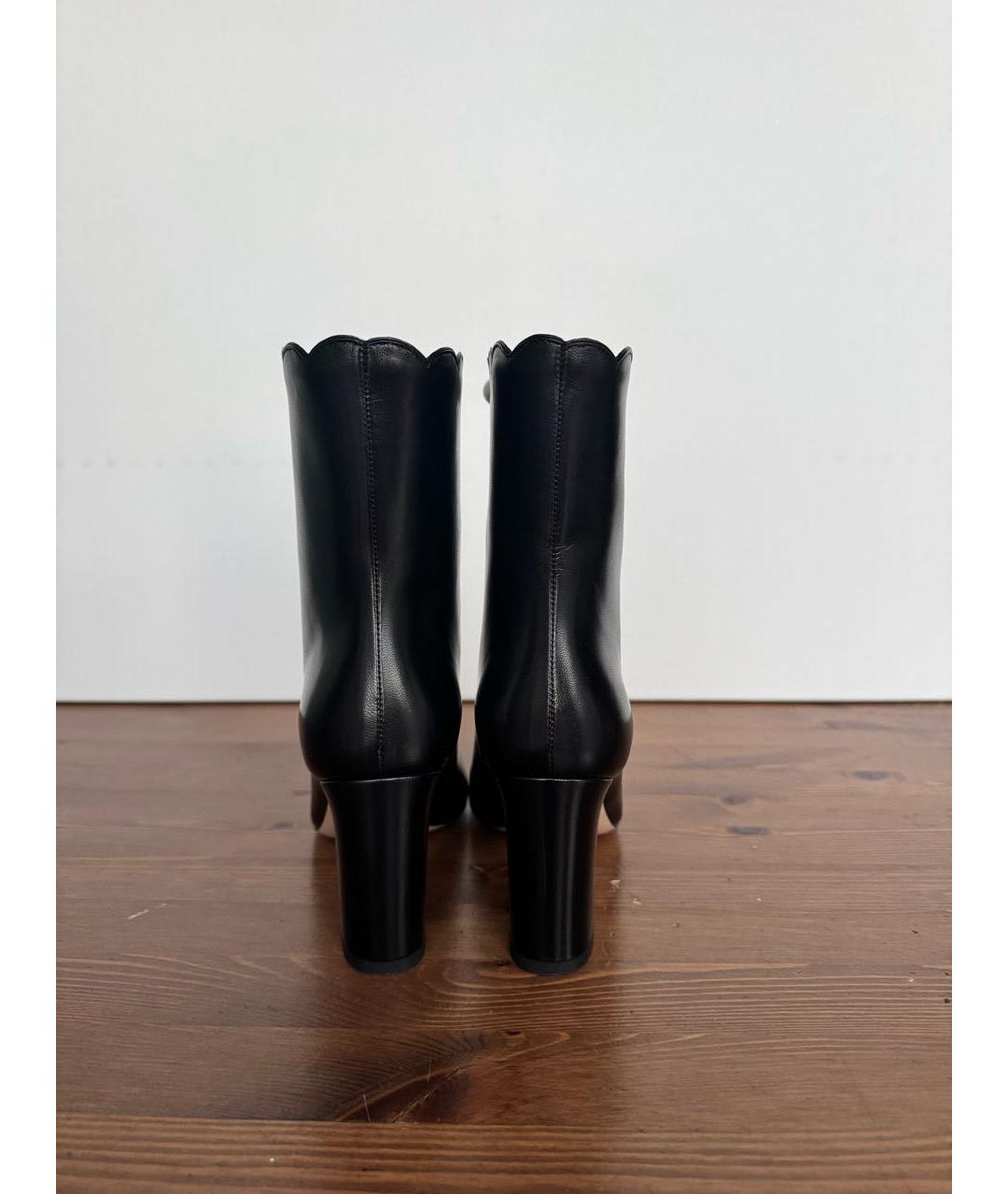 GUCCI Черные кожаные ботильоны, фото 3