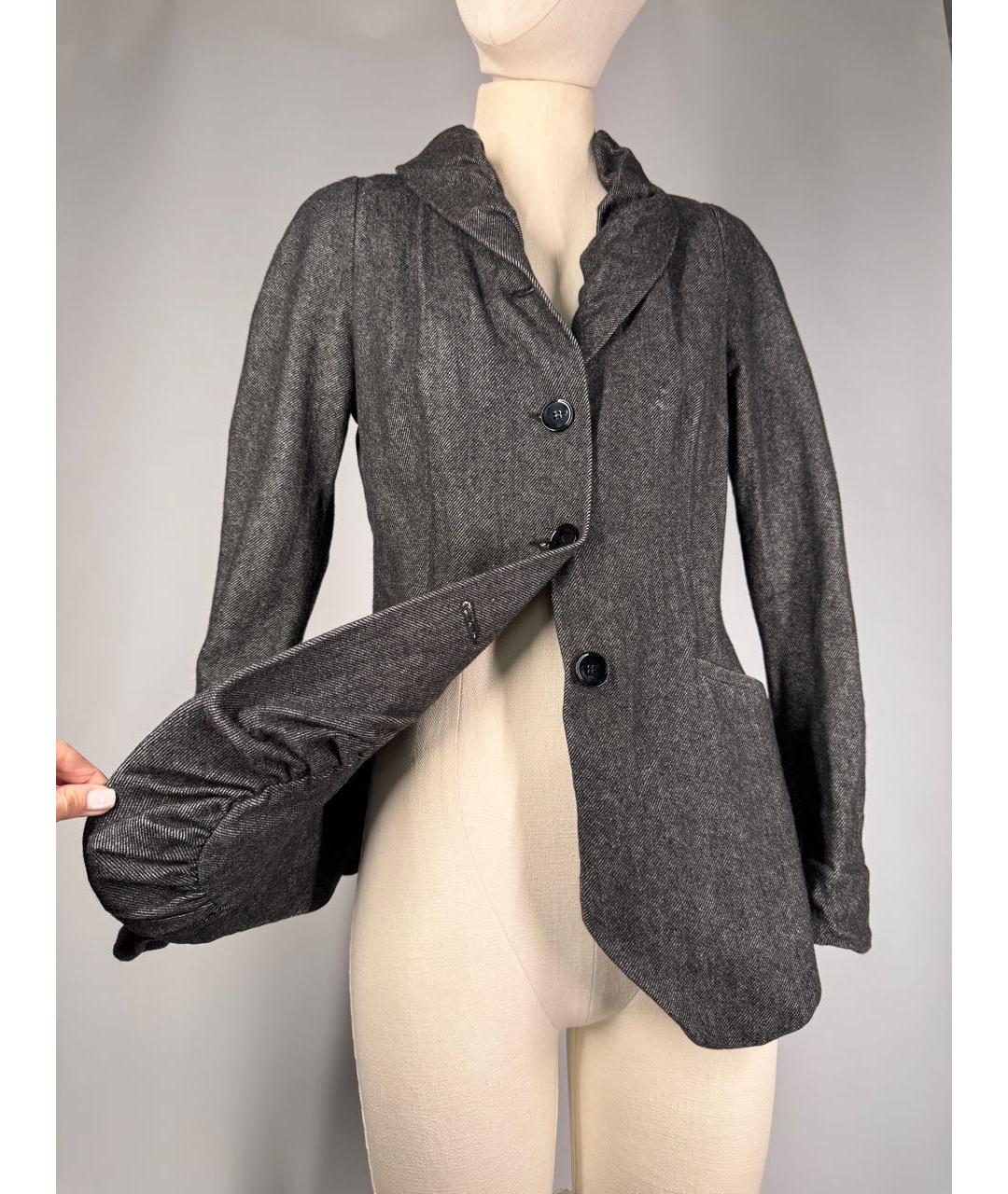 VIVIENNE WESTWOOD Серый шерстяной жакет/пиджак, фото 2