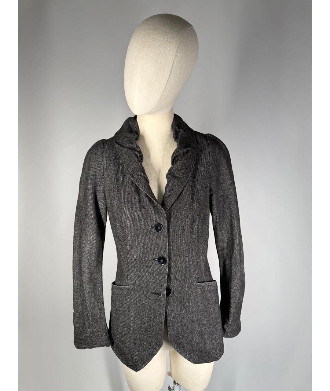 VIVIENNE WESTWOOD Серый шерстяной жакет/пиджак, фото 9