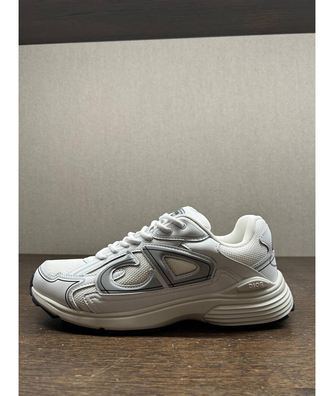 CHRISTIAN DIOR Белые кожаные низкие кроссовки / кеды, фото 10