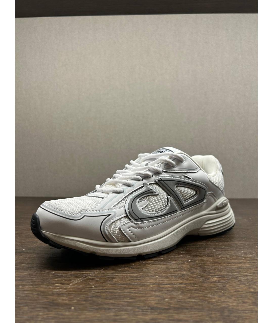 CHRISTIAN DIOR Белые кожаные низкие кроссовки / кеды, фото 9