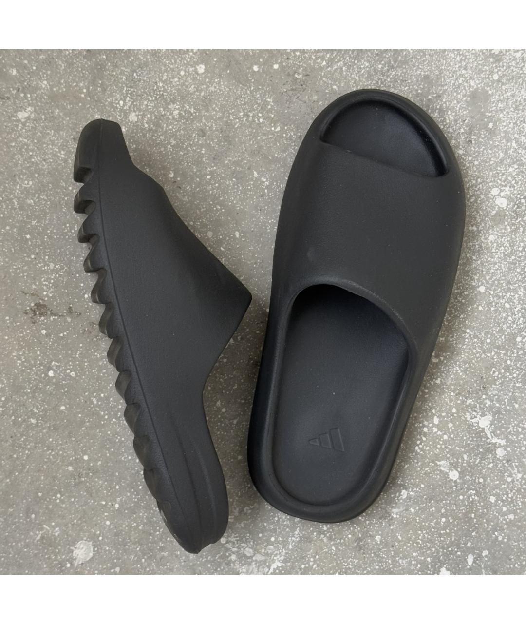 ADIDAS YEEZY Серые резиновые шлепанцы, фото 6