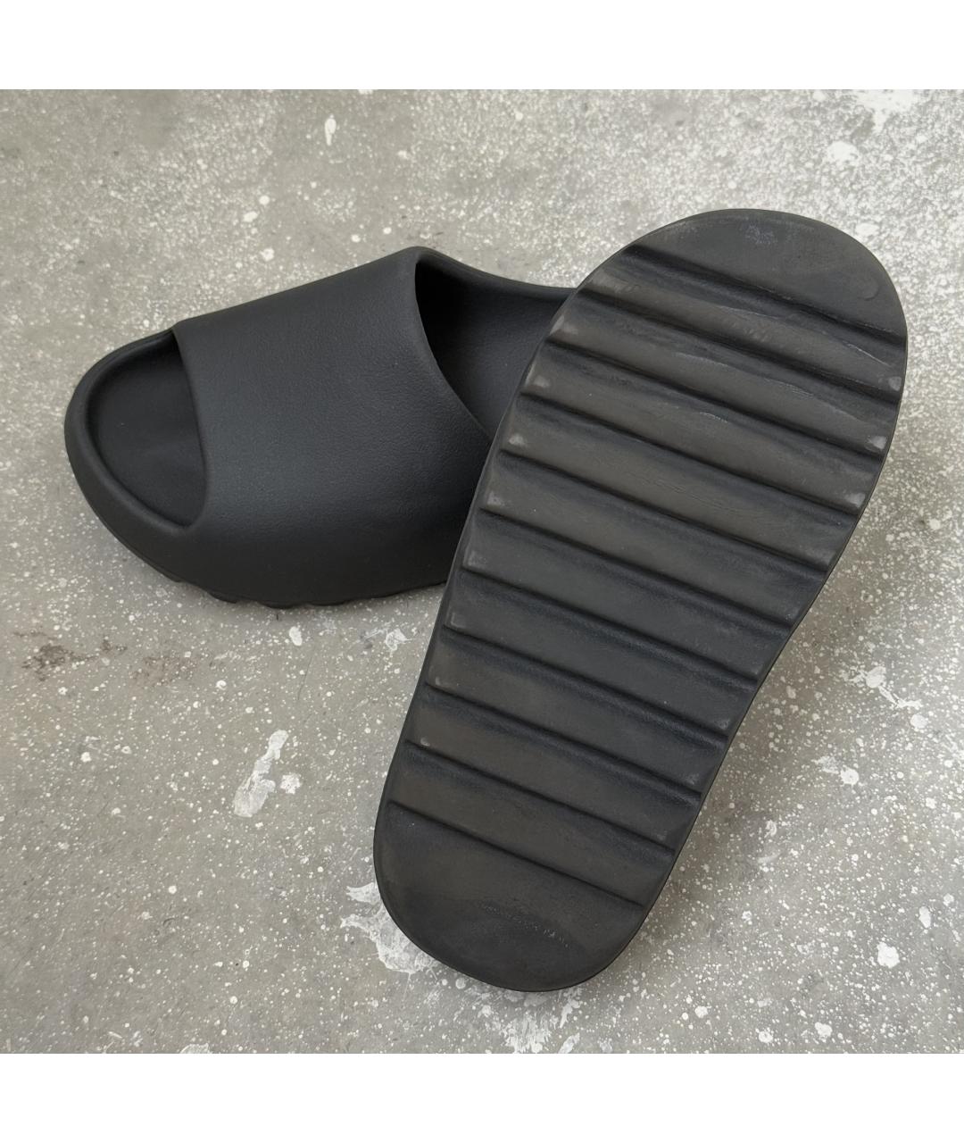 ADIDAS YEEZY Серые резиновые шлепанцы, фото 8