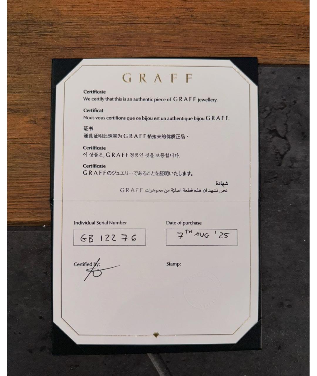 GRAFF Серебрянный браслет из белого золота, фото 4