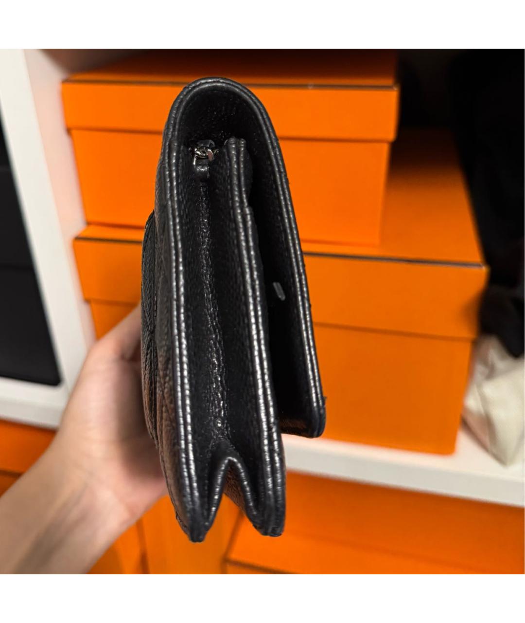 CHANEL Черная кожаная сумка через плечо, фото 3