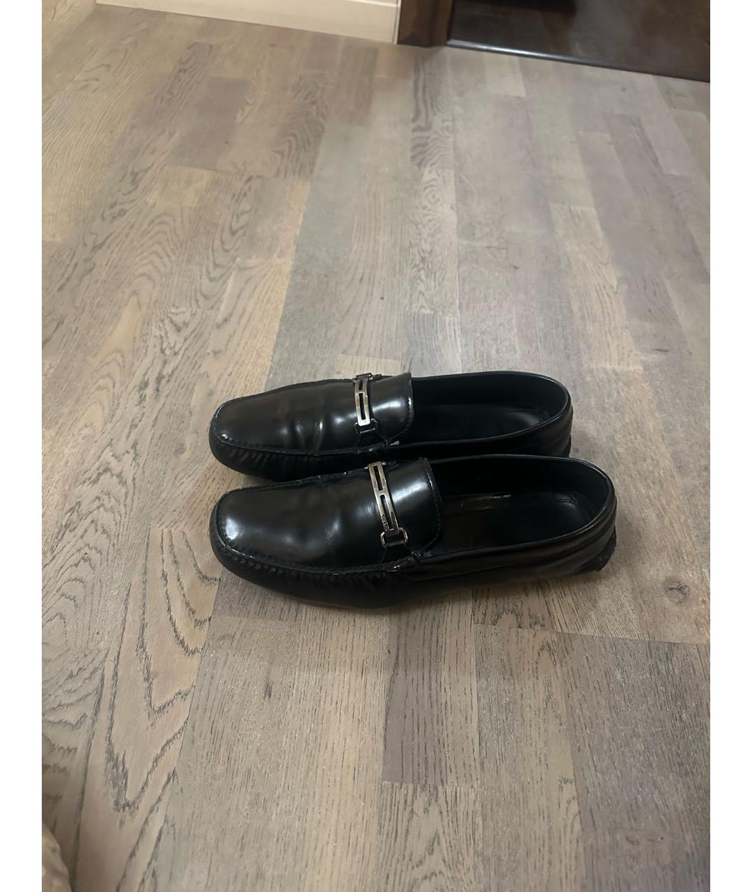 PRADA Черные мокасины из лакированной кожи, фото 5