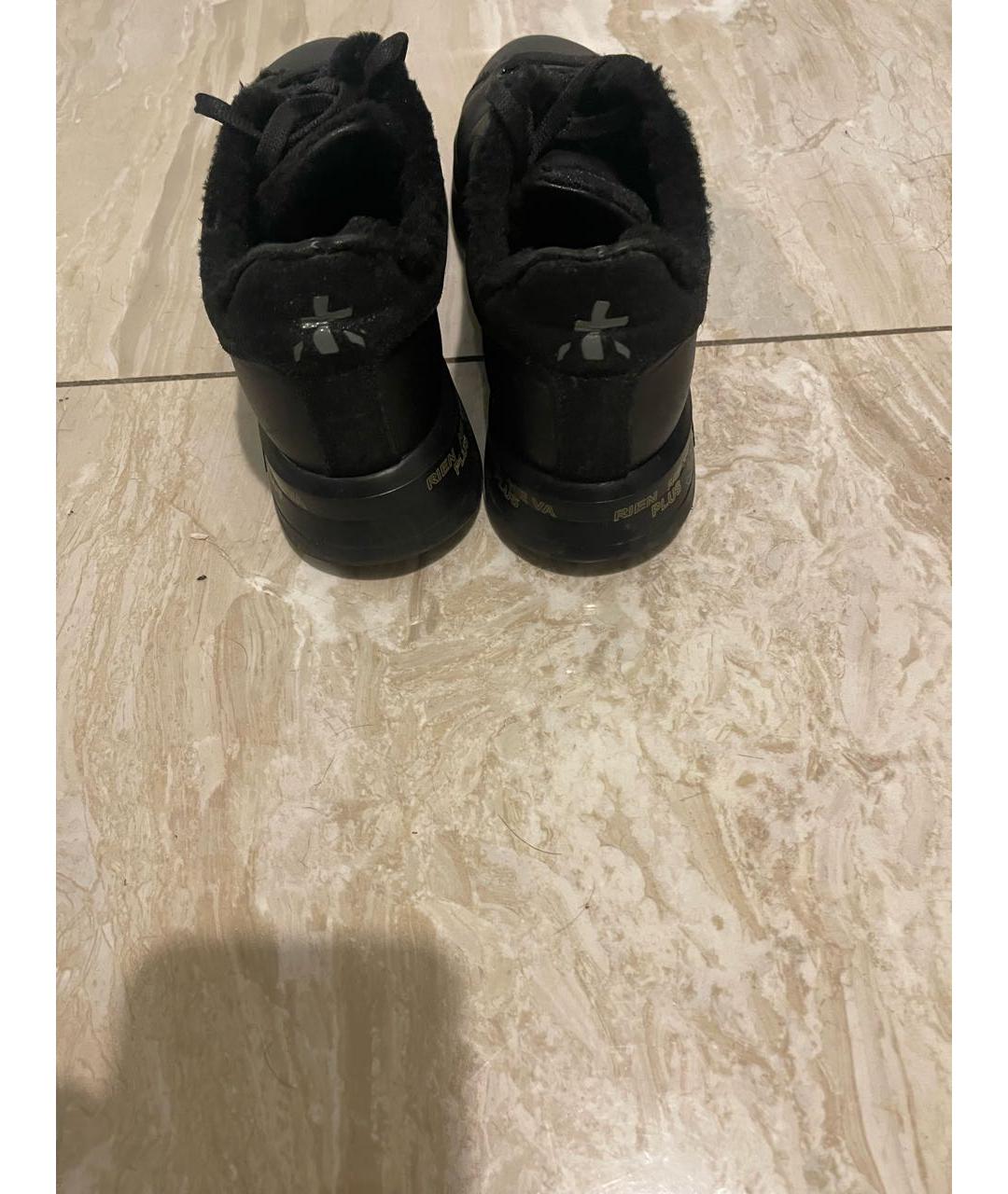 PREMIATA Черные кожаные кеды, фото 4