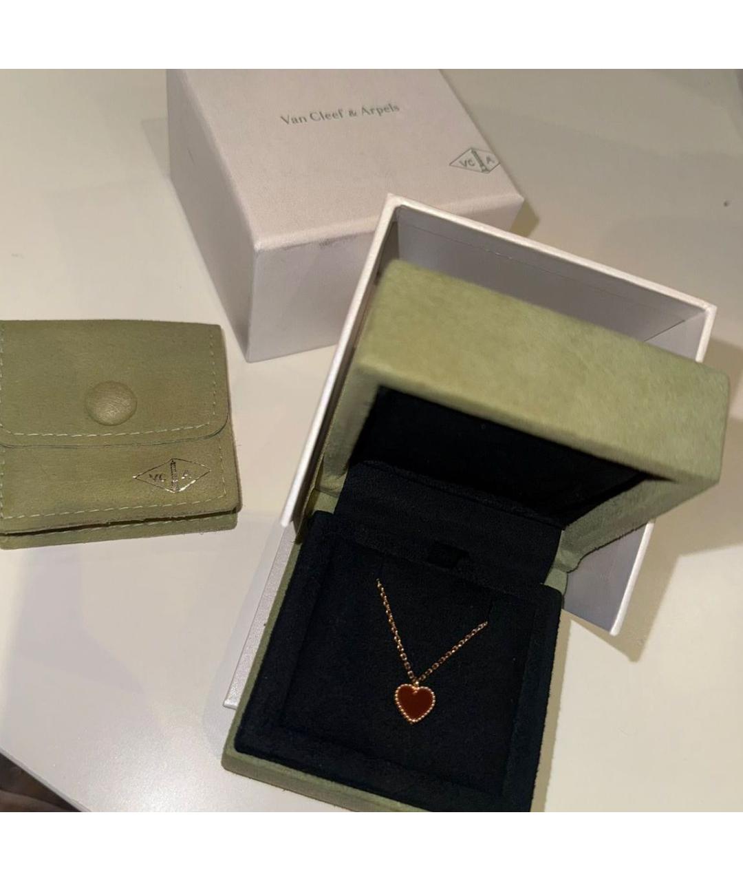 VAN CLEEF & ARPELS Бордовая подвеска из розового золота, фото 3