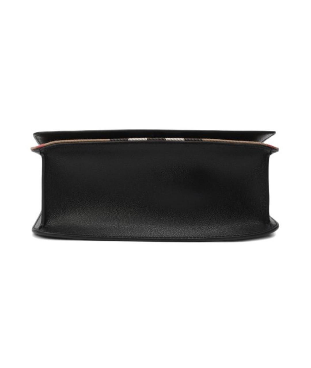 BURBERRY Черная кожаная сумка через плечо, фото 6