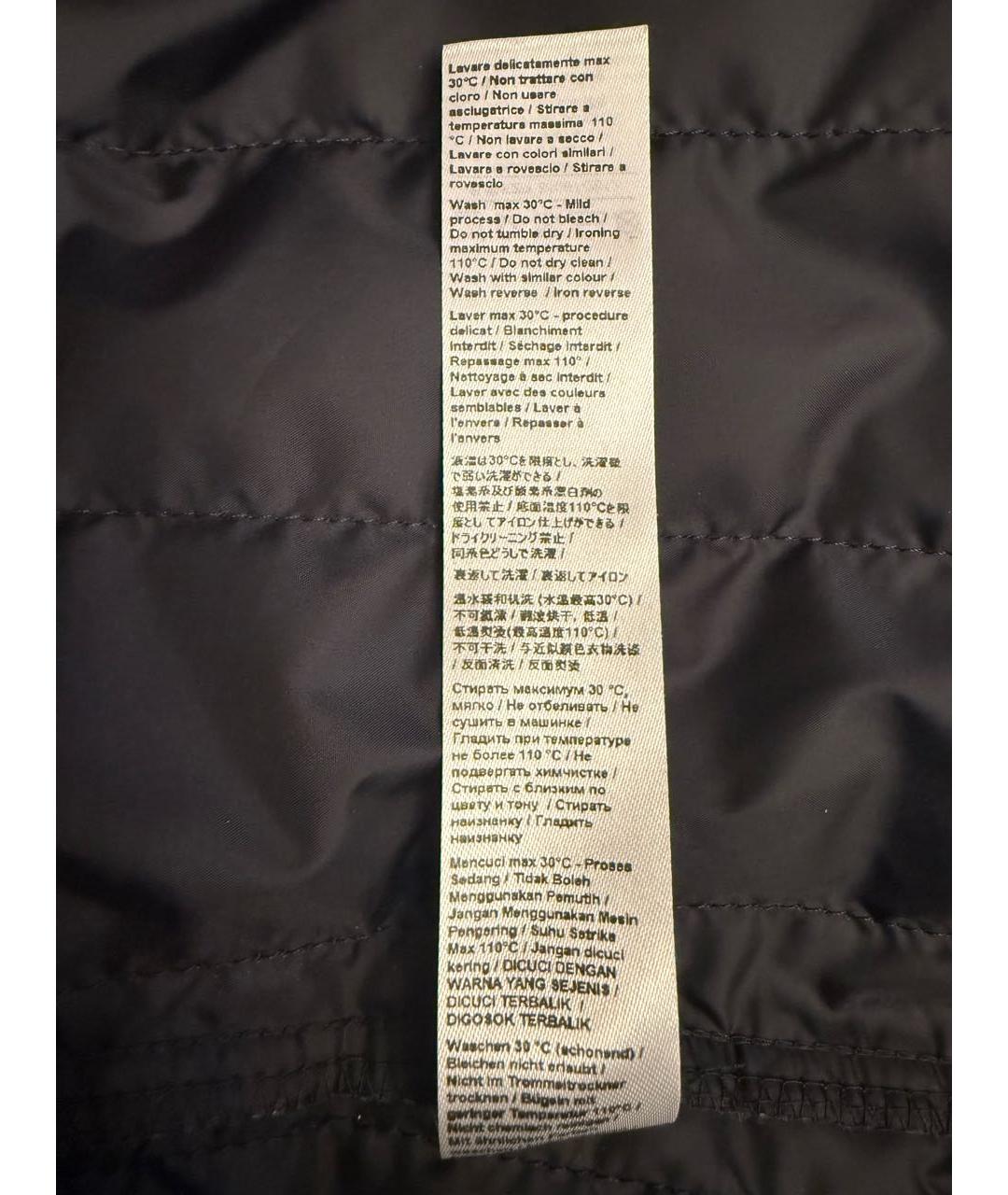 ROBERTO CAVALLI Темно-синяя полиэстеровая куртка, фото 7