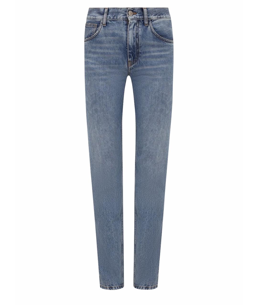 THE ATTICO Голубые хлопковые прямые джинсы, фото 1