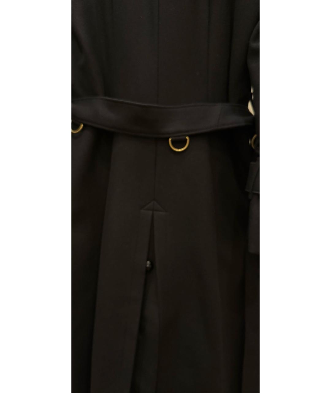 BURBERRY Черное шерстяное пальто, фото 3