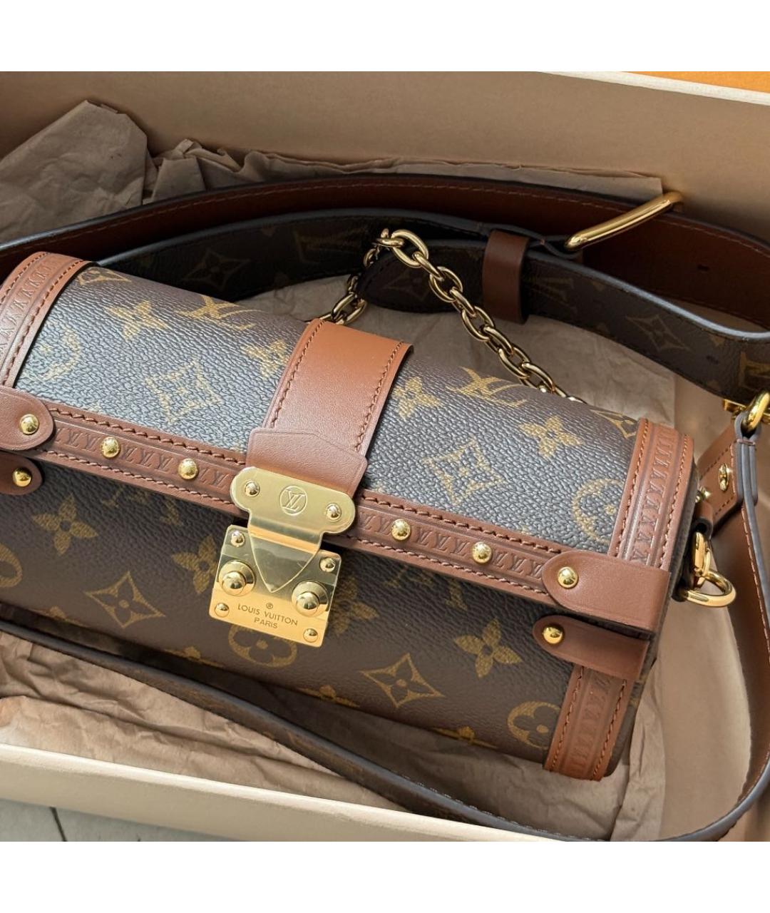LOUIS VUITTON Коричневая сумка через плечо, фото 3