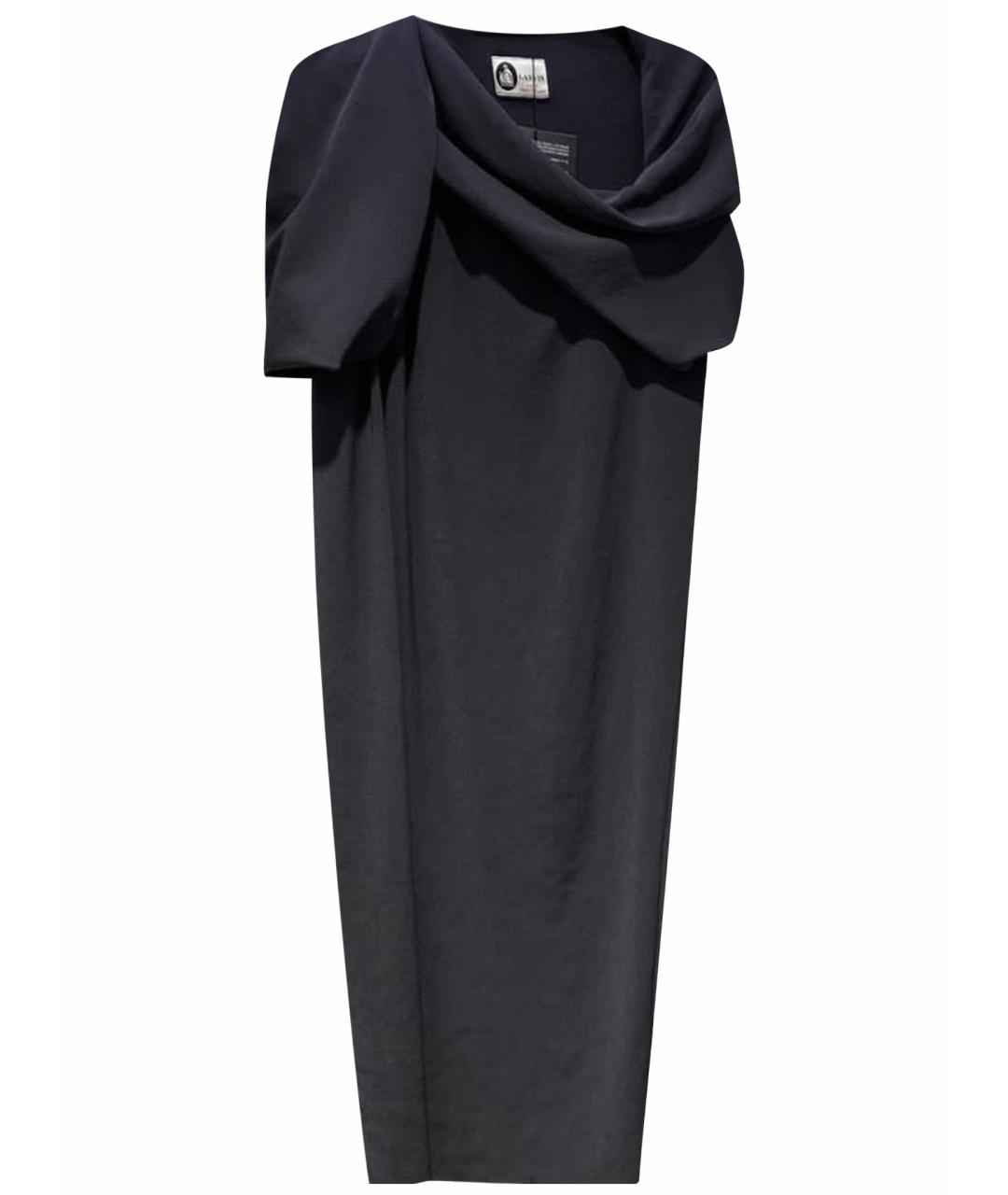LANVIN Темно-синее повседневное платье, фото 1