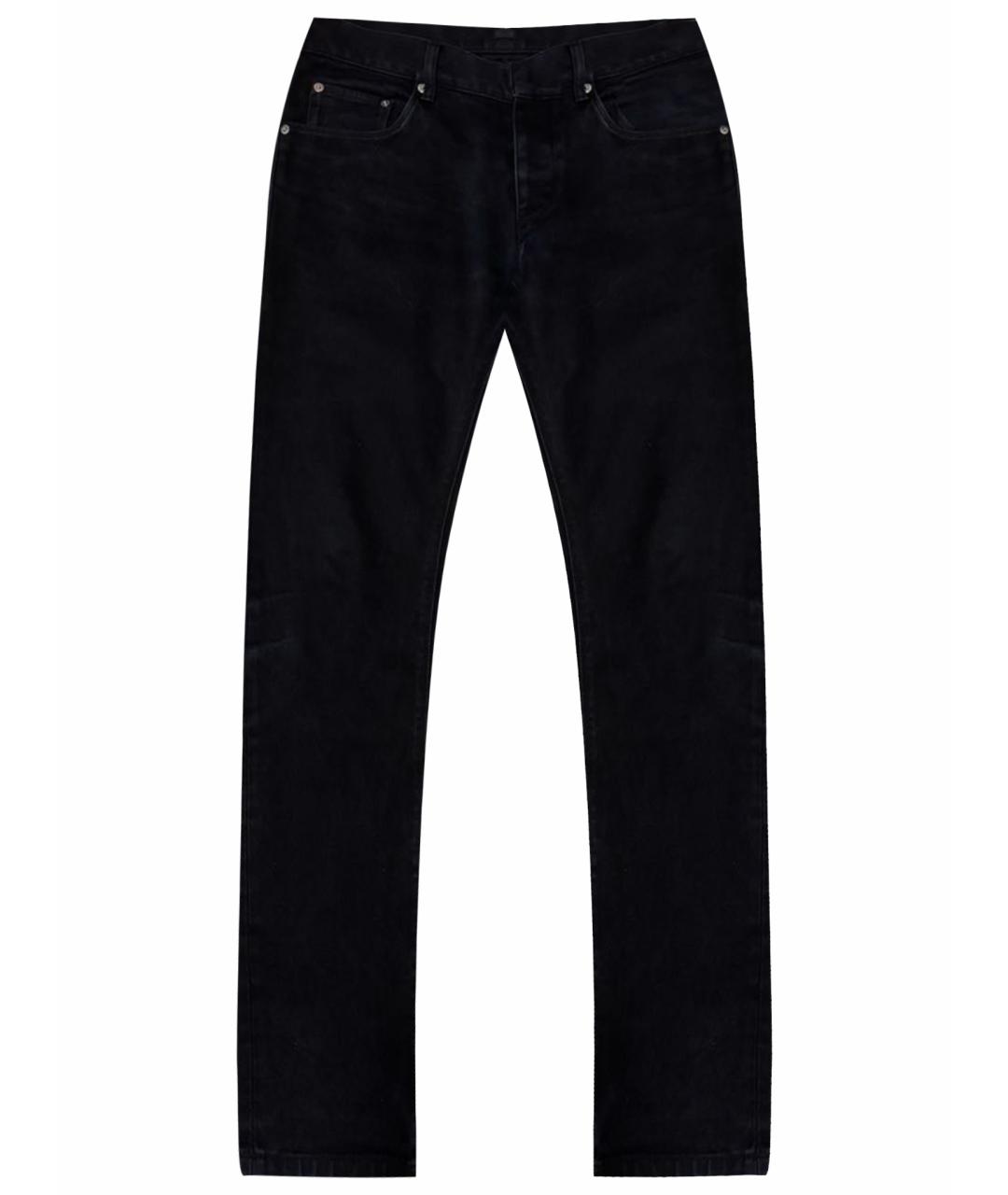 PRADA Темно-синие хлопковые прямые джинсы, фото 1