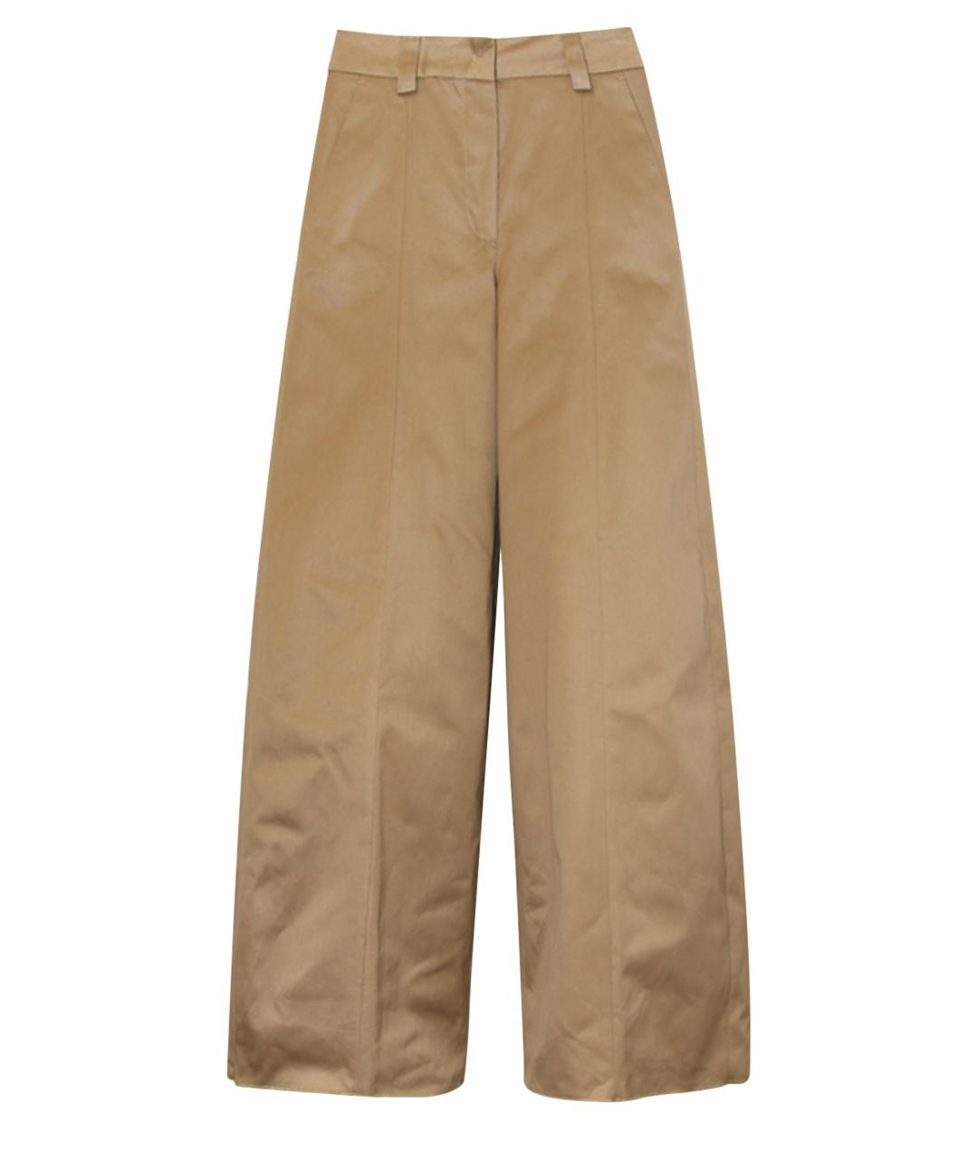 DRIES VAN NOTEN Оранжевая хлопковая юбка макси, фото 1