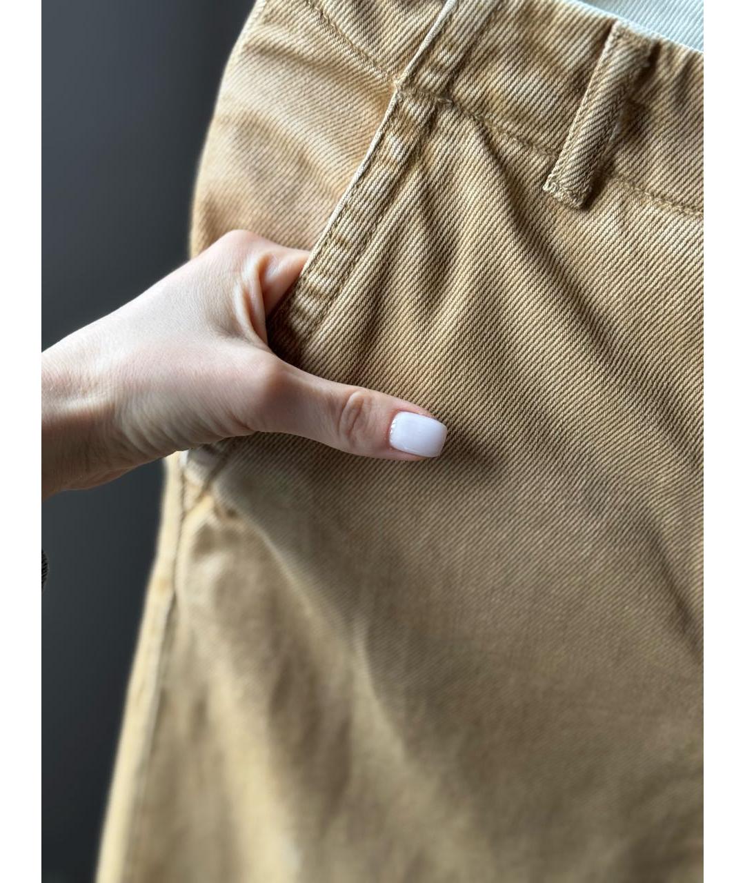 DRIES VAN NOTEN Оранжевая хлопковая юбка макси, фото 5