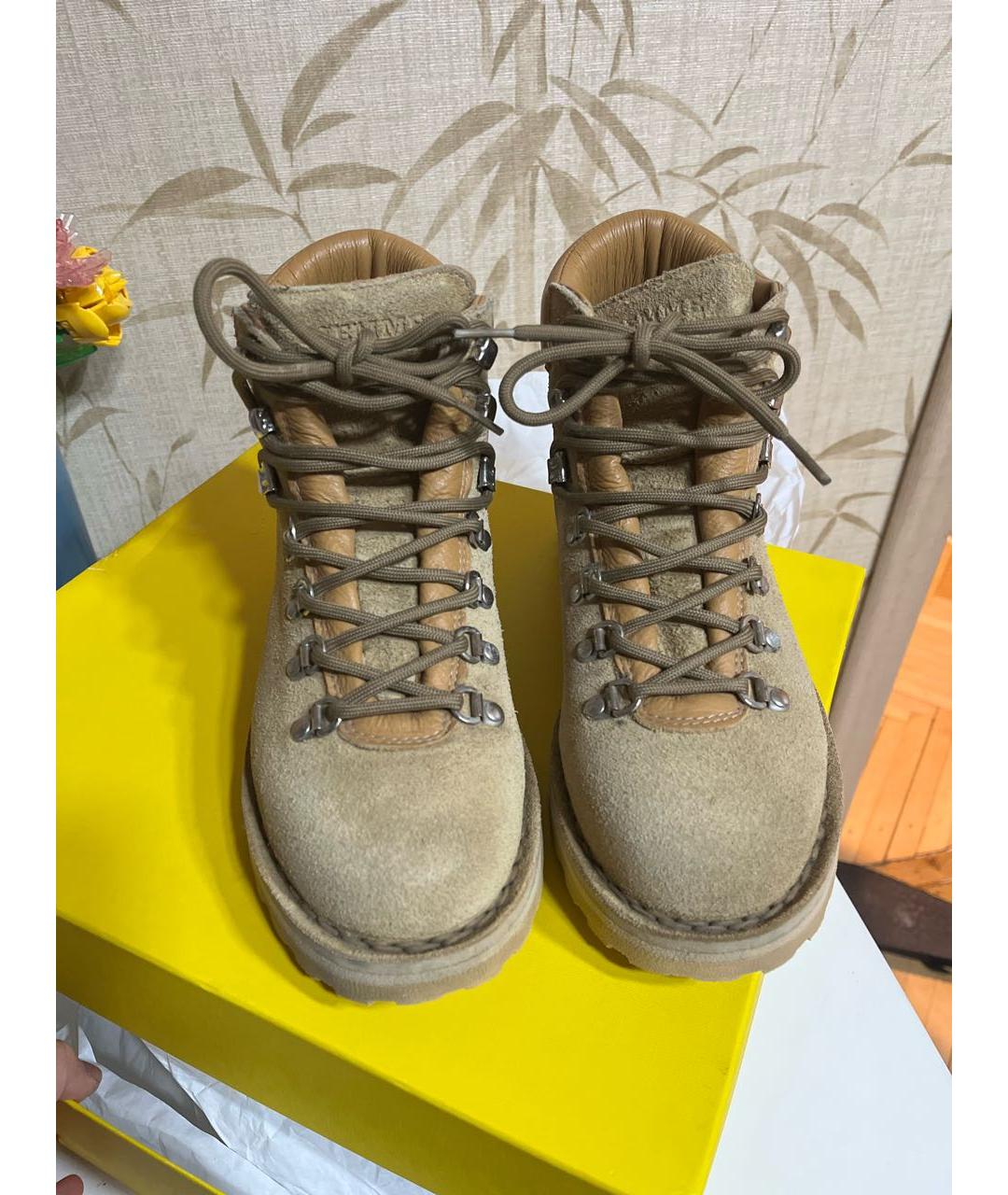 DIEMME Бежевые замшевые ботинки, фото 2