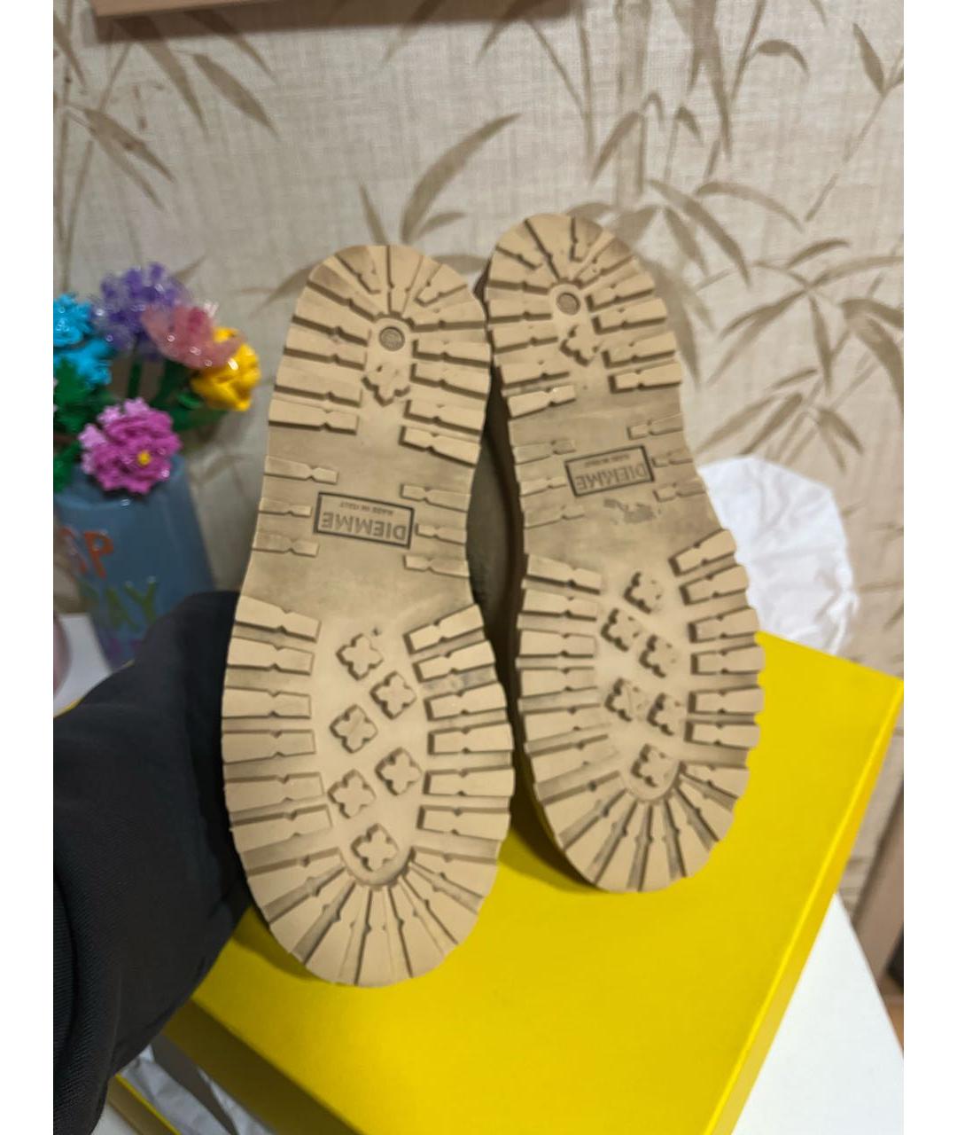 DIEMME Бежевые замшевые ботинки, фото 5