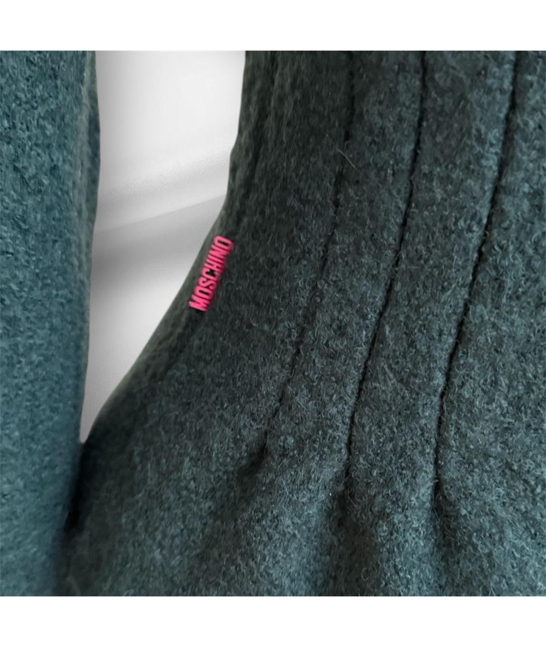 MOSCHINO Зеленый шерстяной жакет/пиджак, фото 4