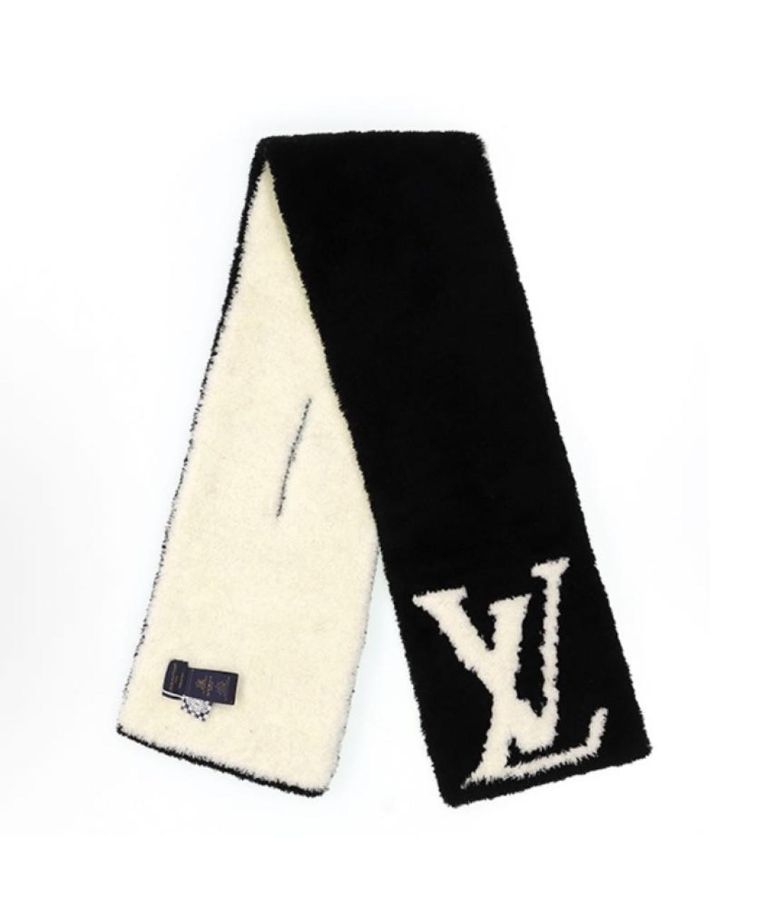 LOUIS VUITTON Черный шарф, фото 3